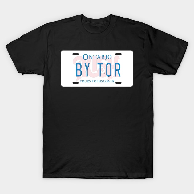 By Tor License Plate T-Shirt by RetroZest